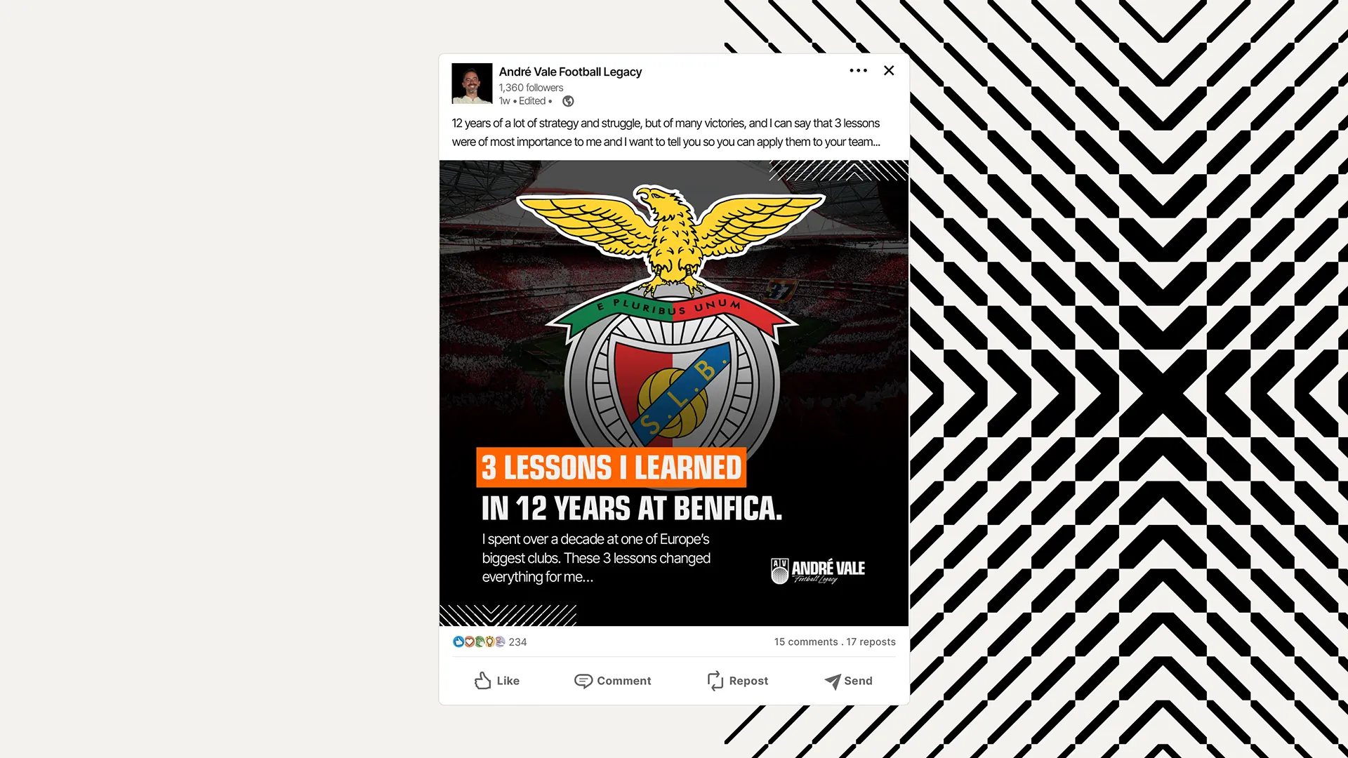 André Vale Football Legacy, aplicação